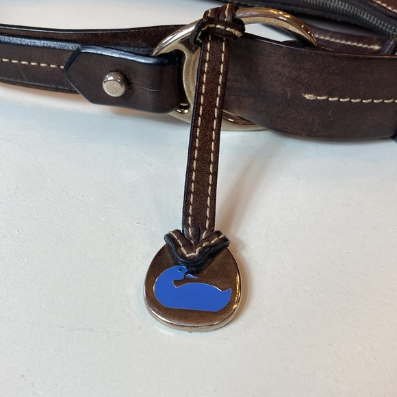 Dooney & Bourke Red Crocodile Embossed Leather Hobo - Picture 6 of 14